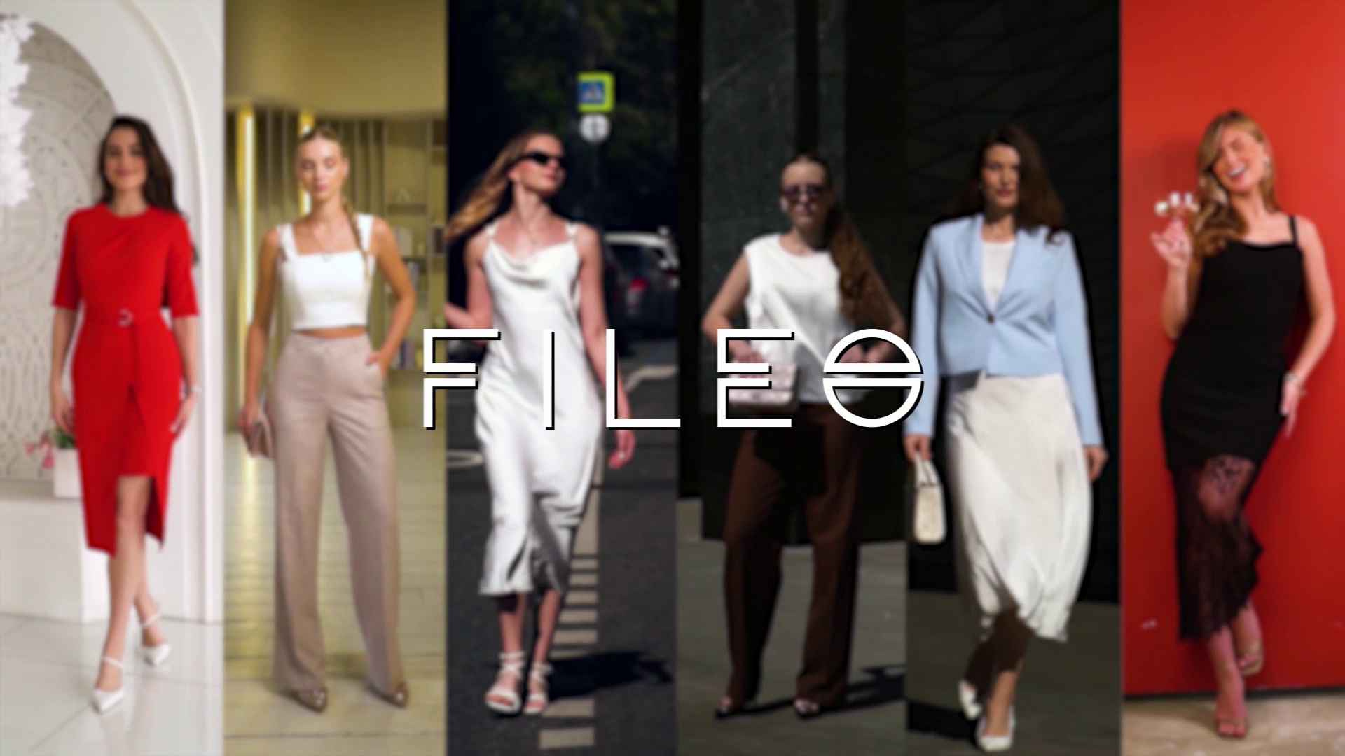 Образы коллекции FILEO: платья, костюмы и комплекты