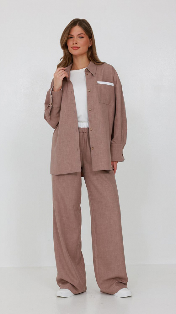 Рубашка 1153 Б-1153 78-30 50, 48, 46, 44 — Фото 5